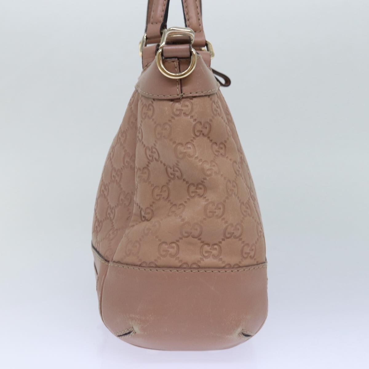 GUCCI GG Canvas Guccissima Hand Bag 2way Pink 269894 Auth 84765