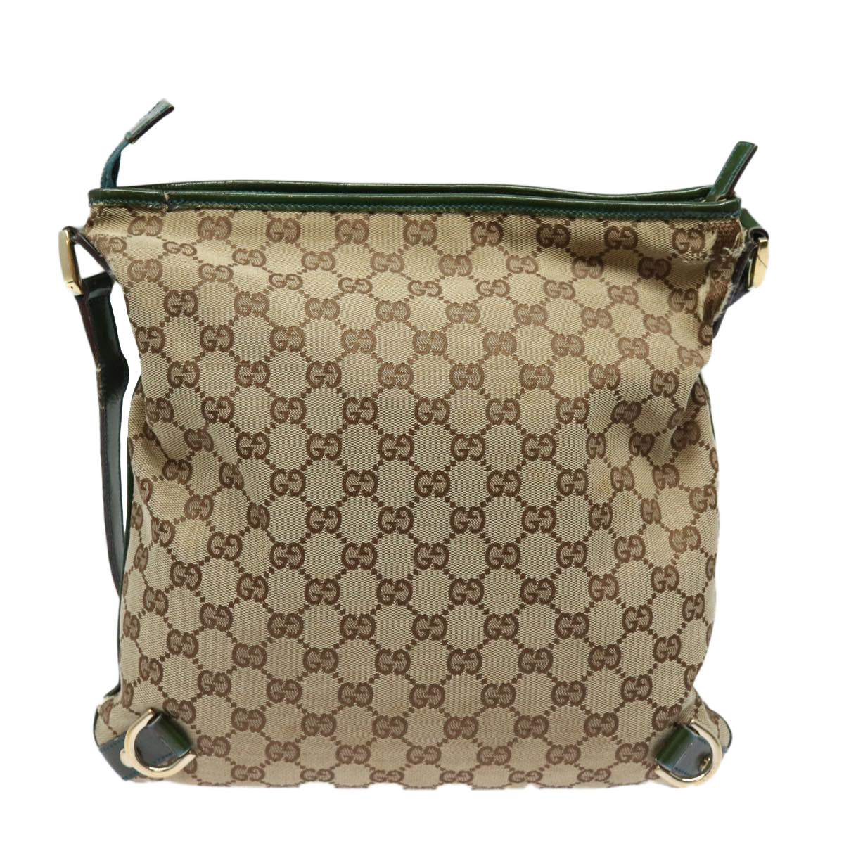 GUCCI GG Canvas Shoulder Bag Beige 131326 Auth 84767