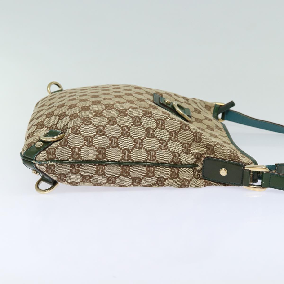 GUCCI GG Canvas Shoulder Bag Beige 131326 Auth 84767