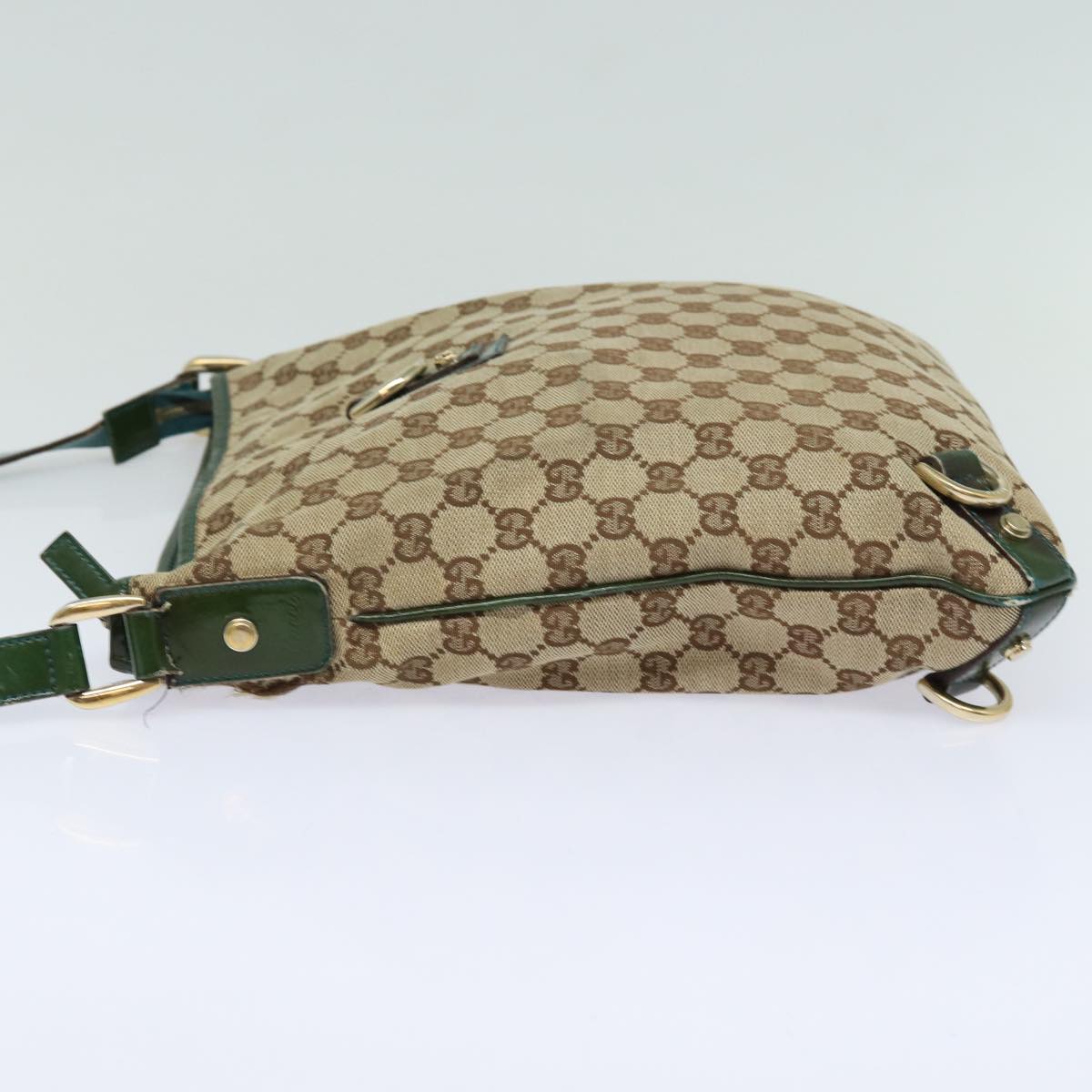 GUCCI GG Canvas Shoulder Bag Beige 131326 Auth 84767