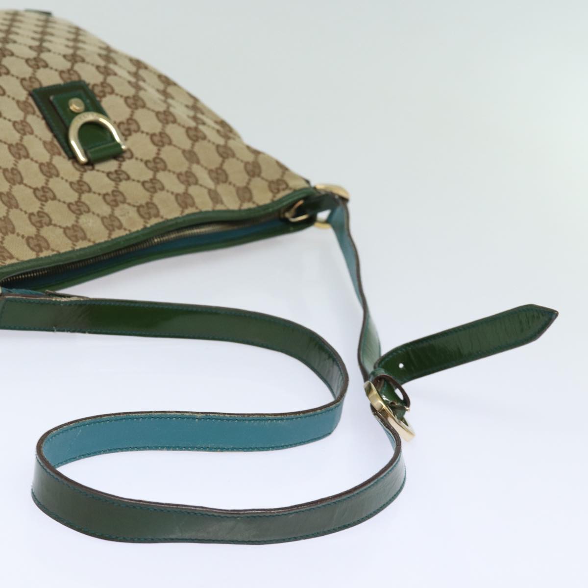 GUCCI GG Canvas Shoulder Bag Beige 131326 Auth 84767