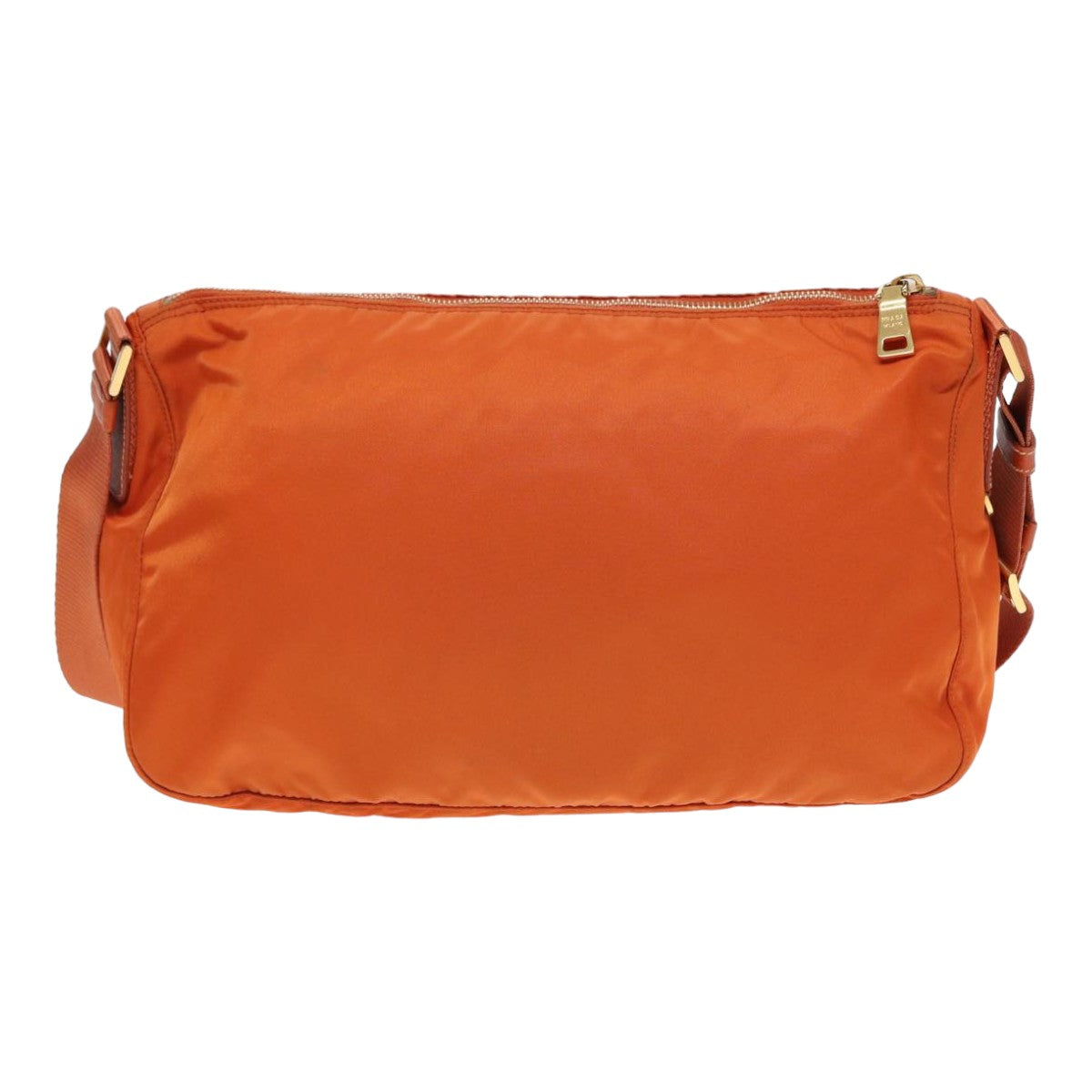 PRADA Shoulder Bag Nylon Orange Auth 84771 - 0