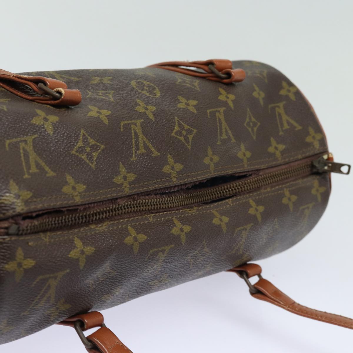 LOUIS VUITTON Monogram Papillon 30 Hand Bag M51385 LV Auth 84774