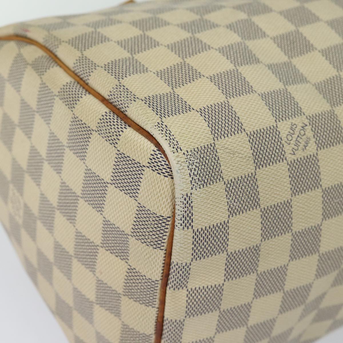 LOUIS VUITTON Damier Azur Speedy 30 Hand Bag N41533 LV Auth 84795