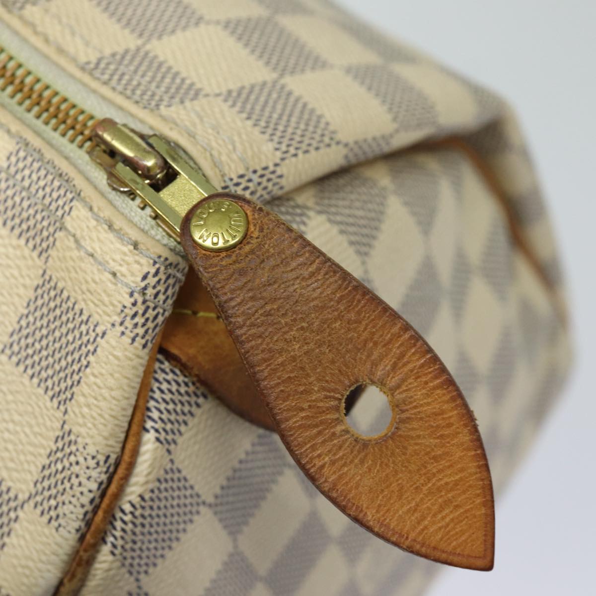 LOUIS VUITTON Damier Azur Speedy 30 Hand Bag N41533 LV Auth 84795