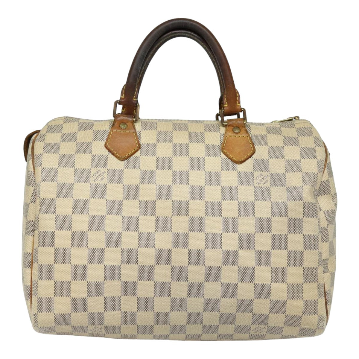 LOUIS VUITTON Damier Azur Speedy 30 Hand Bag N41533 LV Auth 84795