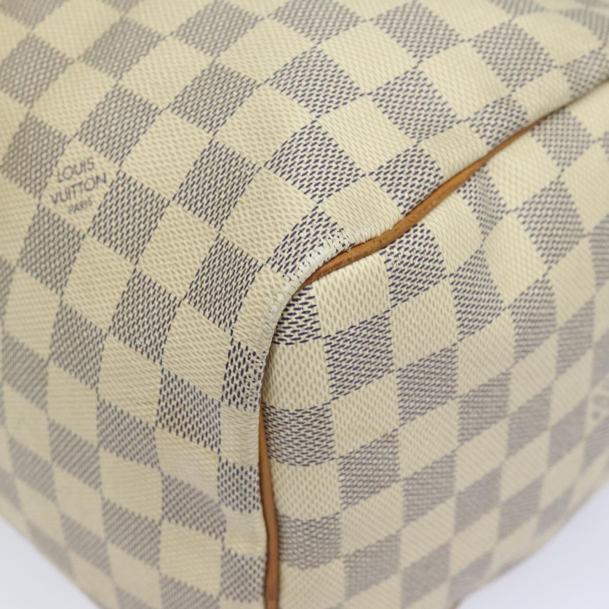 LOUIS VUITTON Damier Azur Speedy 30 Hand Bag N41533 LV Auth 84796