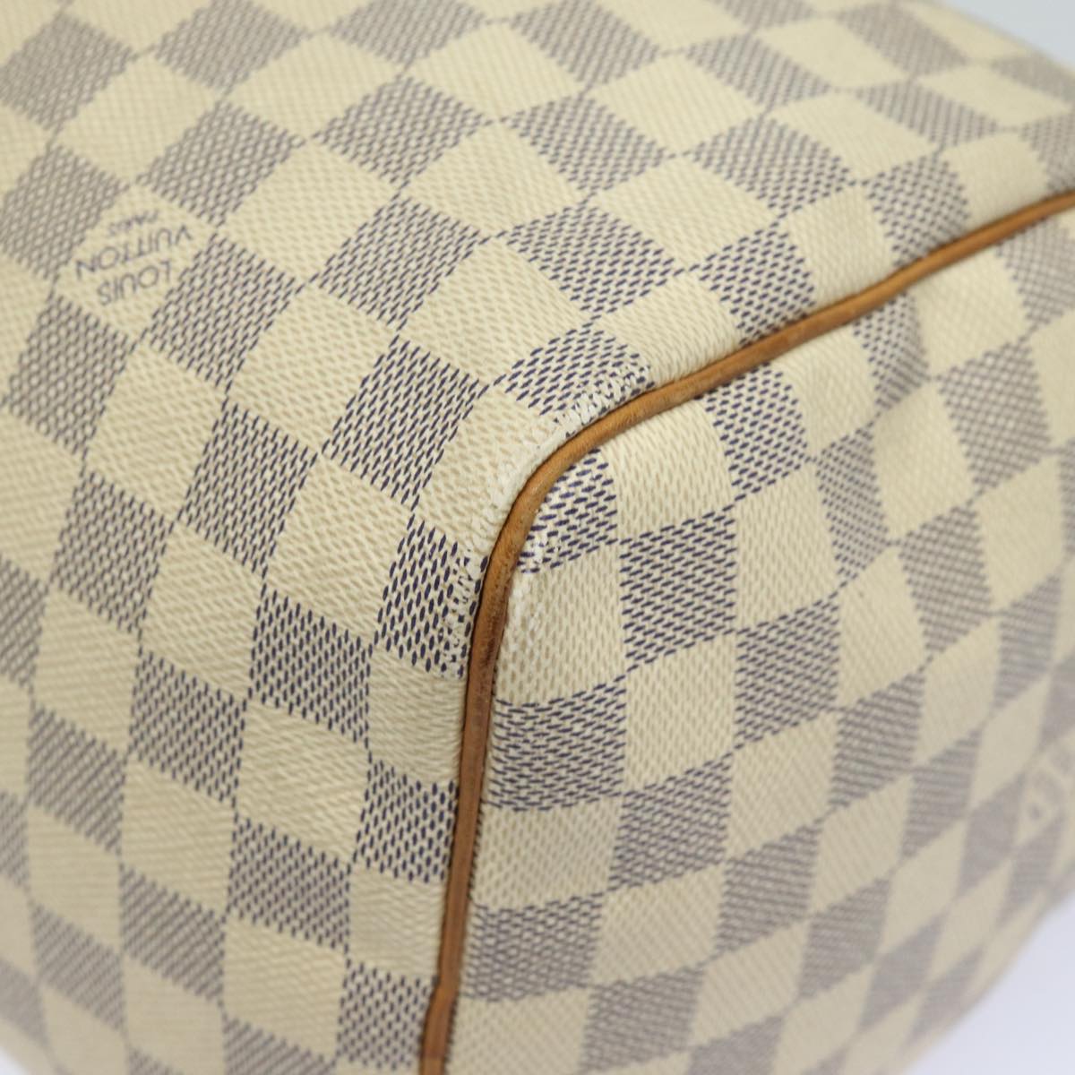 LOUIS VUITTON Damier Azur Speedy 30 Hand Bag N41533 LV Auth 84796