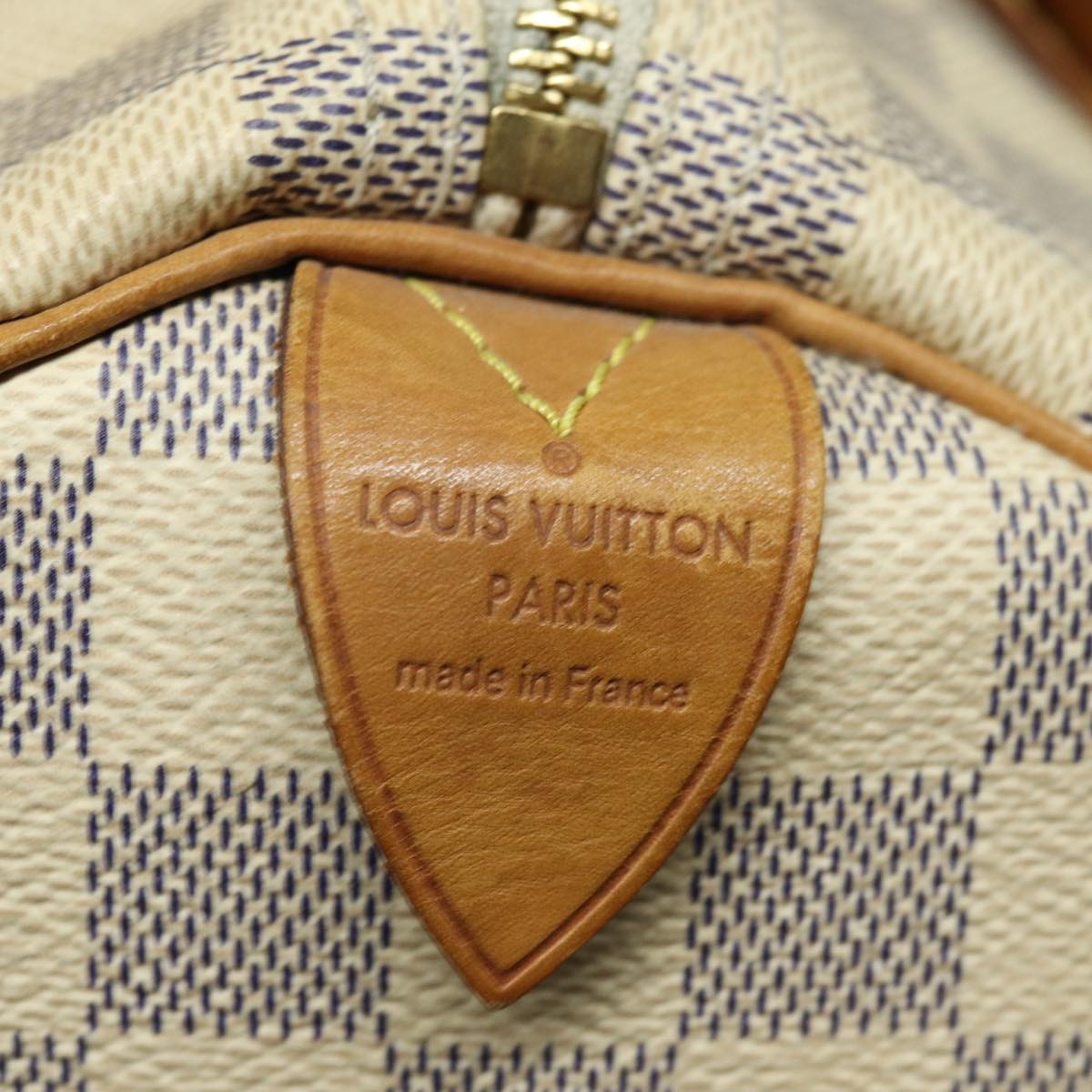 LOUIS VUITTON Damier Azur Speedy 30 Hand Bag N41533 LV Auth 84796