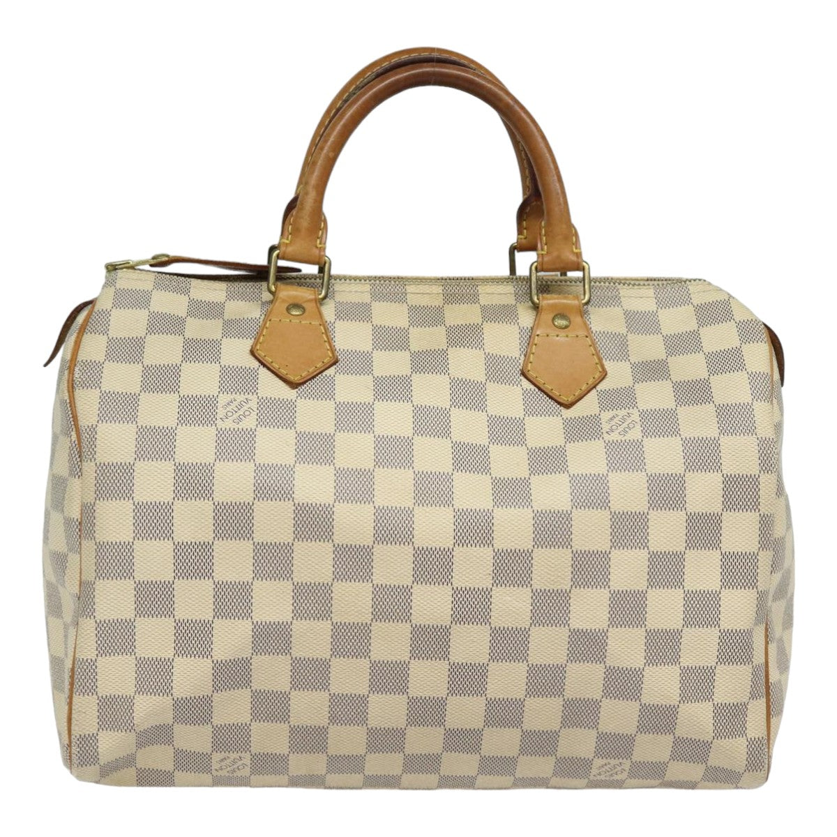 LOUIS VUITTON Damier Azur Speedy 30 Hand Bag N41533 LV Auth 84796