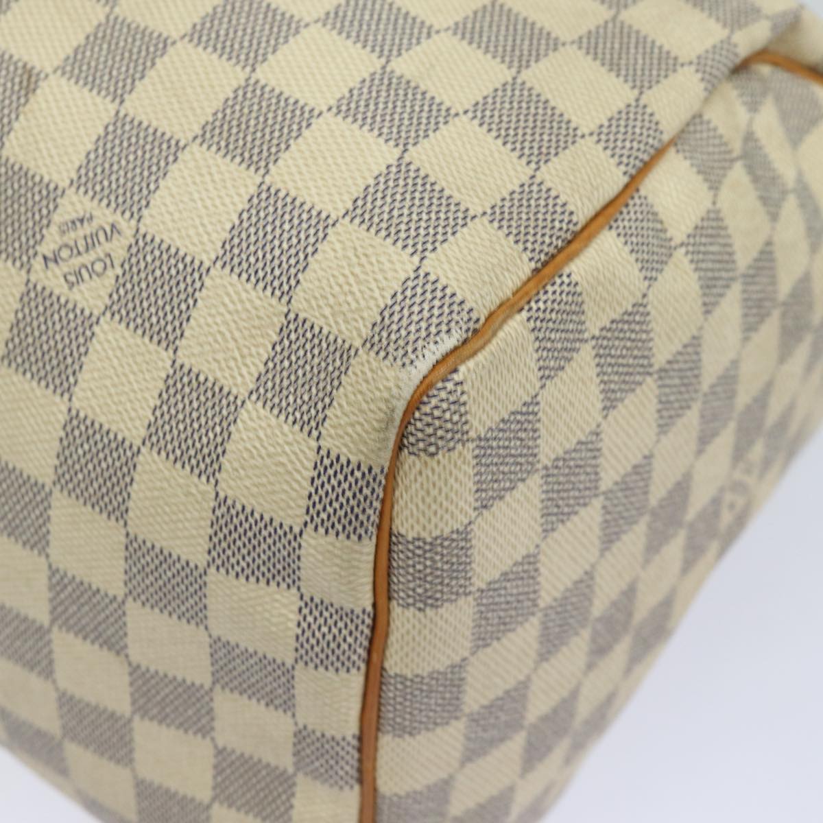 LOUIS VUITTON Damier Azur Speedy 30 Hand Bag N41533 LV Auth 84797