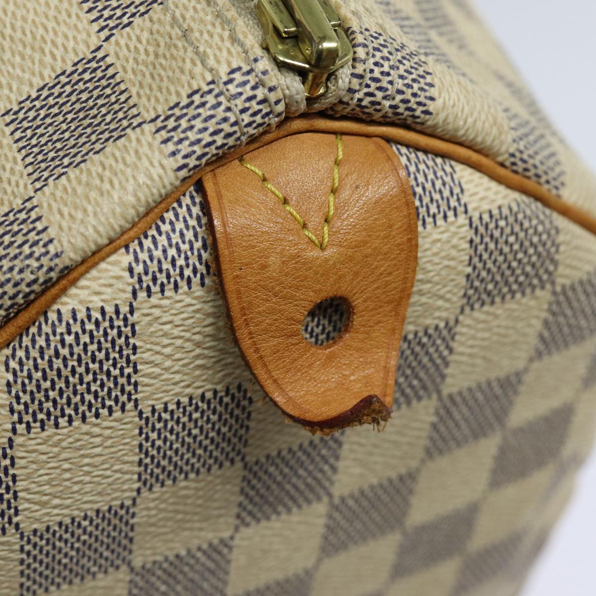 LOUIS VUITTON Damier Azur Speedy 30 Hand Bag N41533 LV Auth 84797