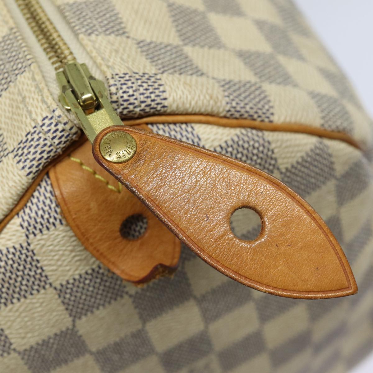 LOUIS VUITTON Damier Azur Speedy 30 Hand Bag N41533 LV Auth 84797