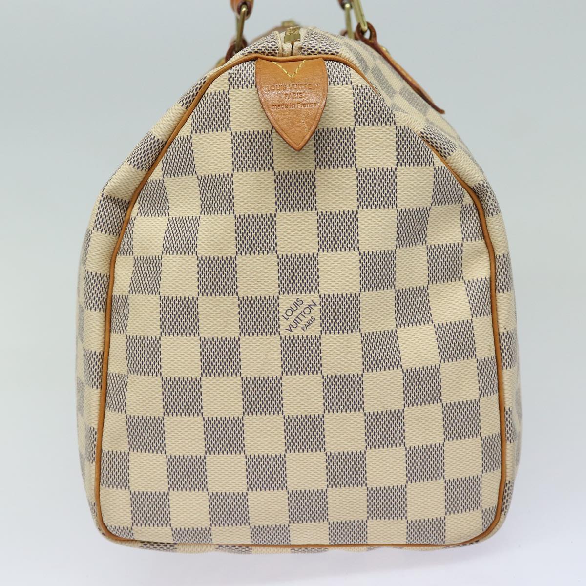 LOUIS VUITTON Damier Azur Speedy 30 Hand Bag N41533 LV Auth 84797