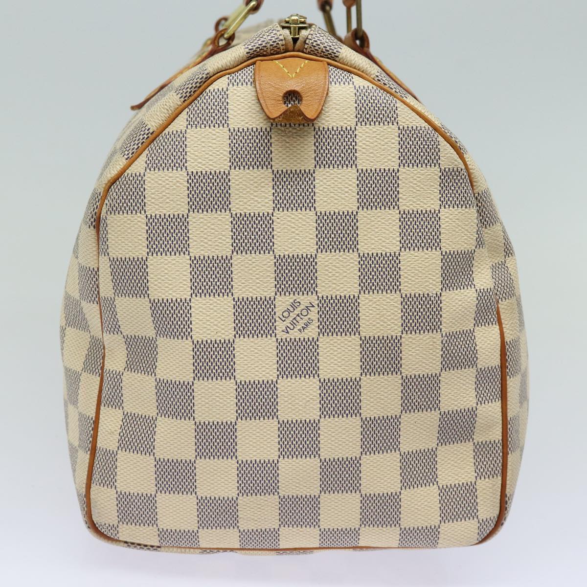 LOUIS VUITTON Damier Azur Speedy 30 Hand Bag N41533 LV Auth 84797