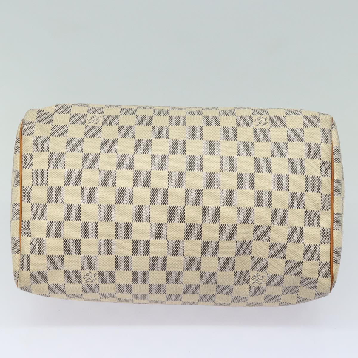 LOUIS VUITTON Damier Azur Speedy 30 Hand Bag N41533 LV Auth 84797