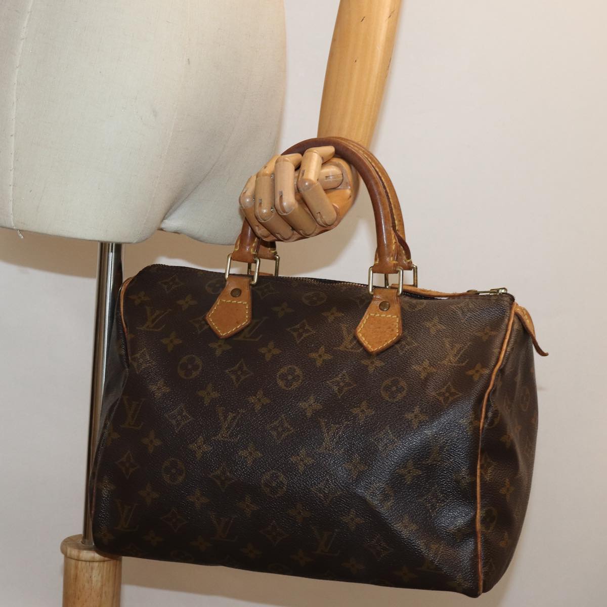 LOUIS VUITTON Monogram Speedy 30 Hand Bag M41526 LV Auth 84798