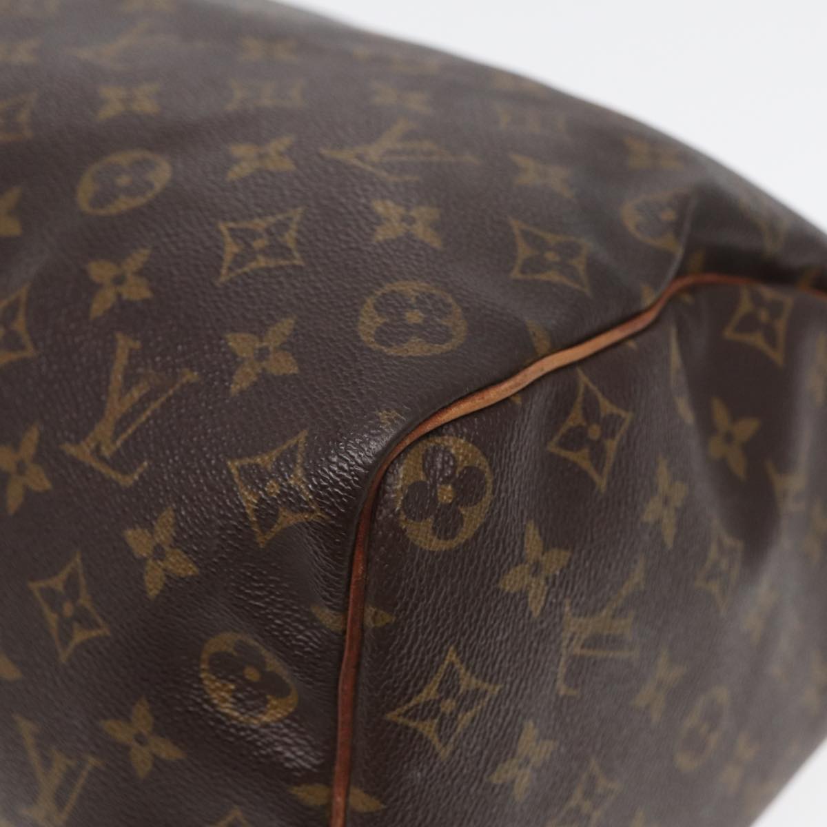 LOUIS VUITTON Monogram Speedy 35 Hand Bag M41524 LV Auth 84802