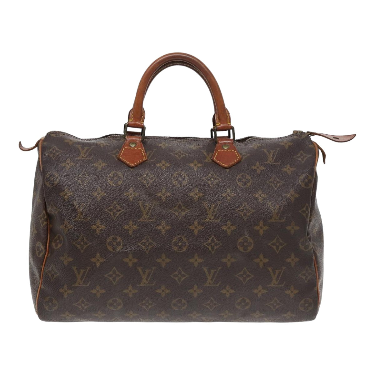 LOUIS VUITTON Monogram Speedy 35 Hand Bag M41524 LV Auth 84802