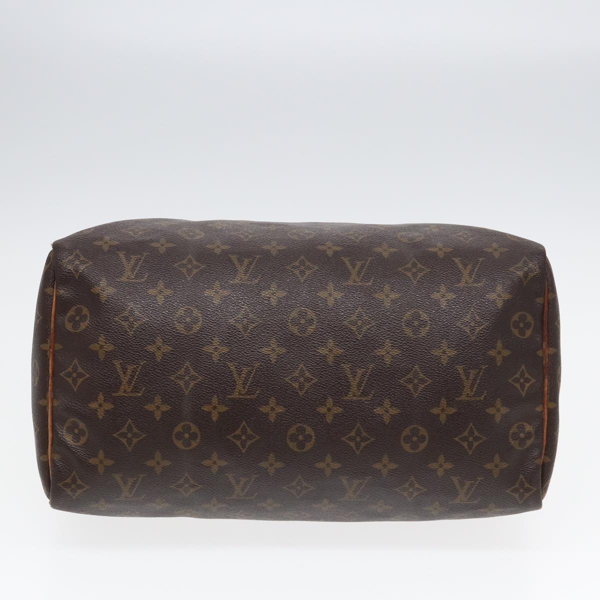 LOUIS VUITTON Monogram Speedy 35 Hand Bag M41524 LV Auth 84802