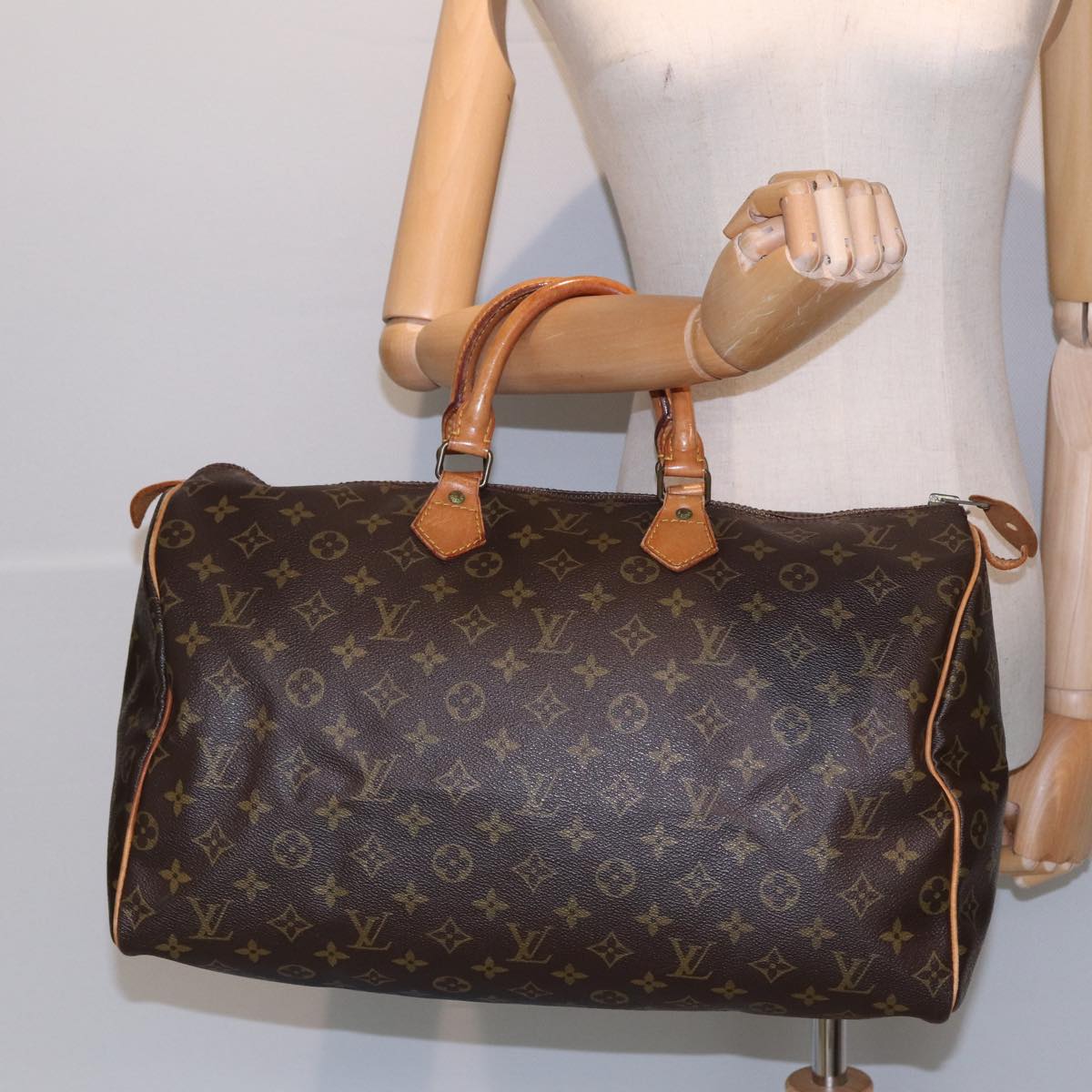 LOUIS VUITTON Monogram Speedy 40 Hand Bag M41522 LV Auth 84803