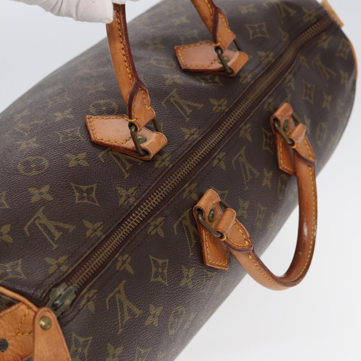 LOUIS VUITTON Monogram Speedy 40 Hand Bag M41522 LV Auth 84803