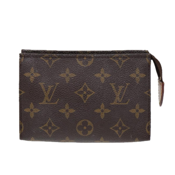 LOUIS VUITTON Monogram Poche Toilette 15 Pouch M47546 LV Auth 84835