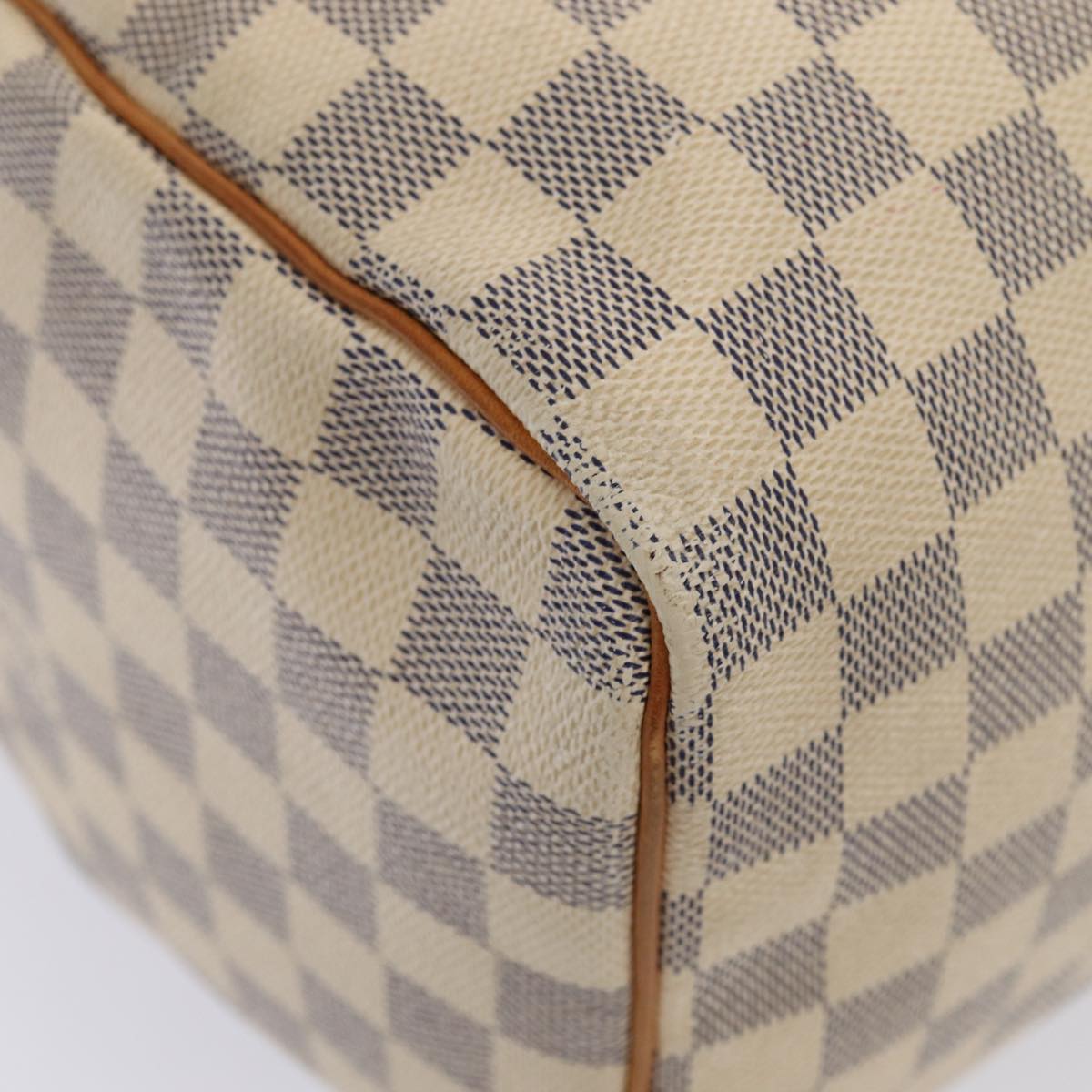 LOUIS VUITTON Damier Azur Speedy 35 Hand Bag N41535 LV Auth 84838