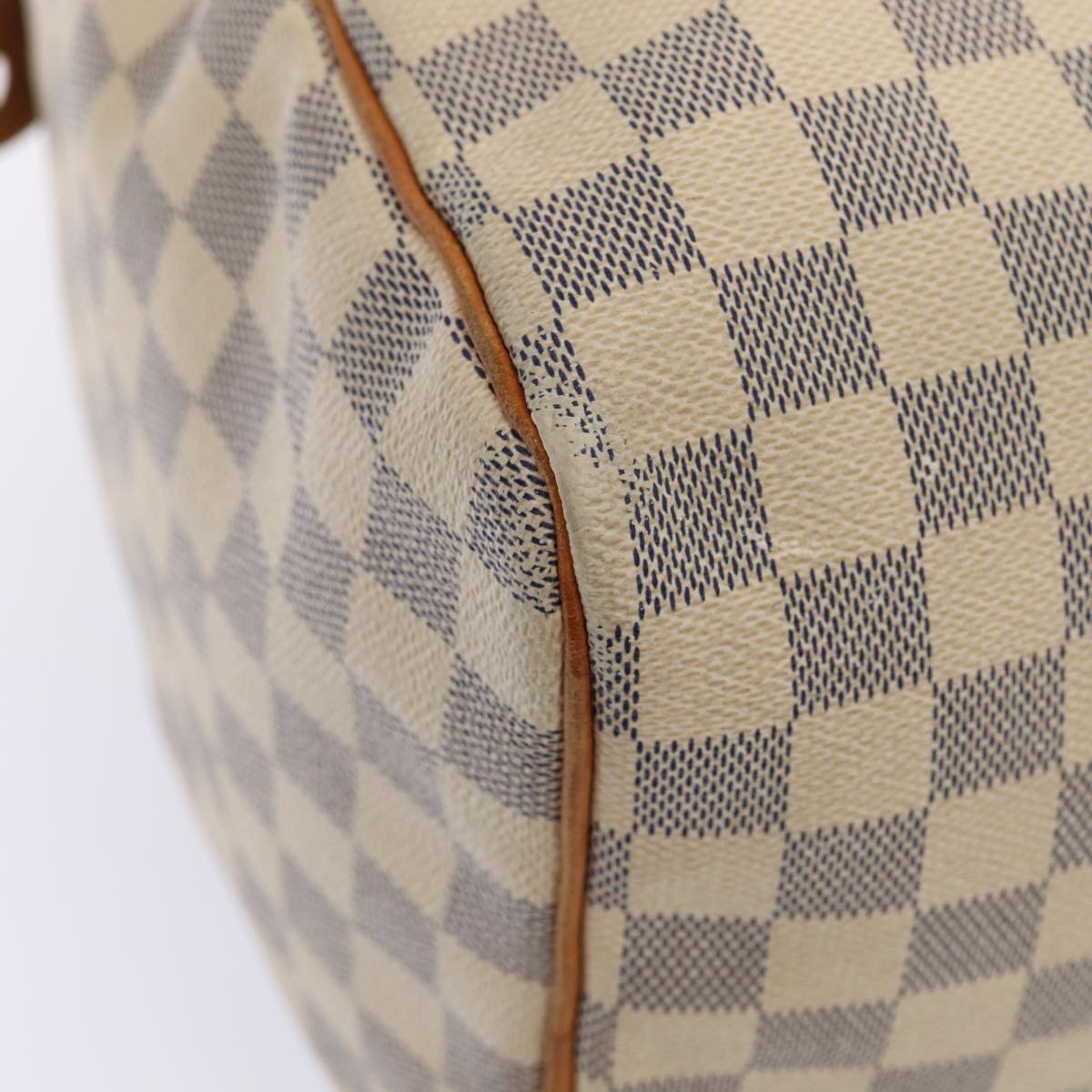 LOUIS VUITTON Damier Azur Speedy 35 Hand Bag N41535 LV Auth 84838