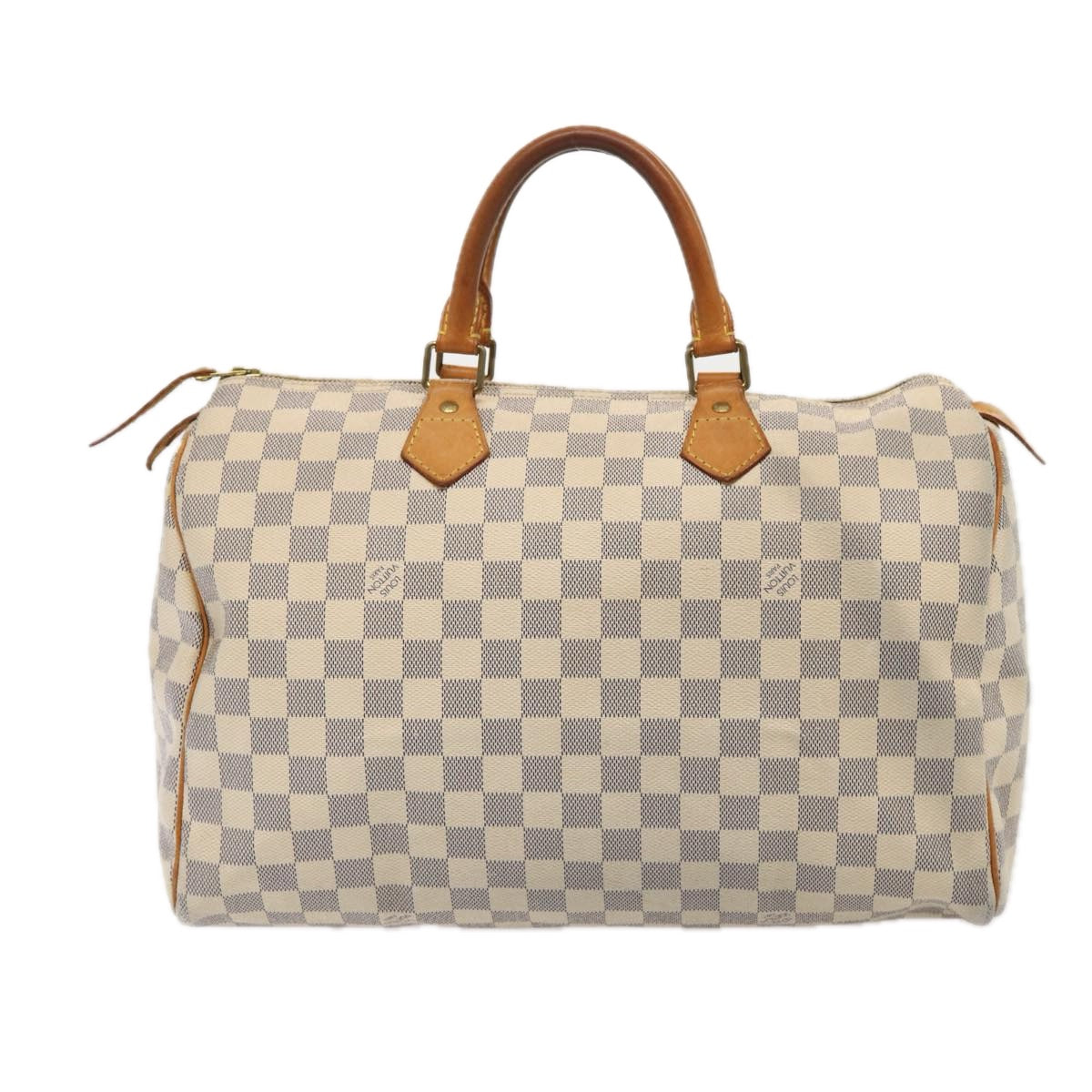 LOUIS VUITTON Damier Azur Speedy 35 Hand Bag N41535 LV Auth 84838