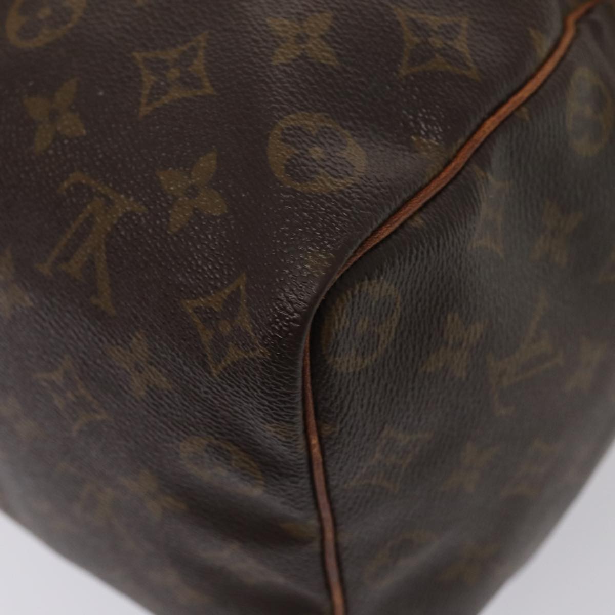 LOUIS VUITTON Monogram Speedy 35 Hand Bag M41524 LV Auth 84839