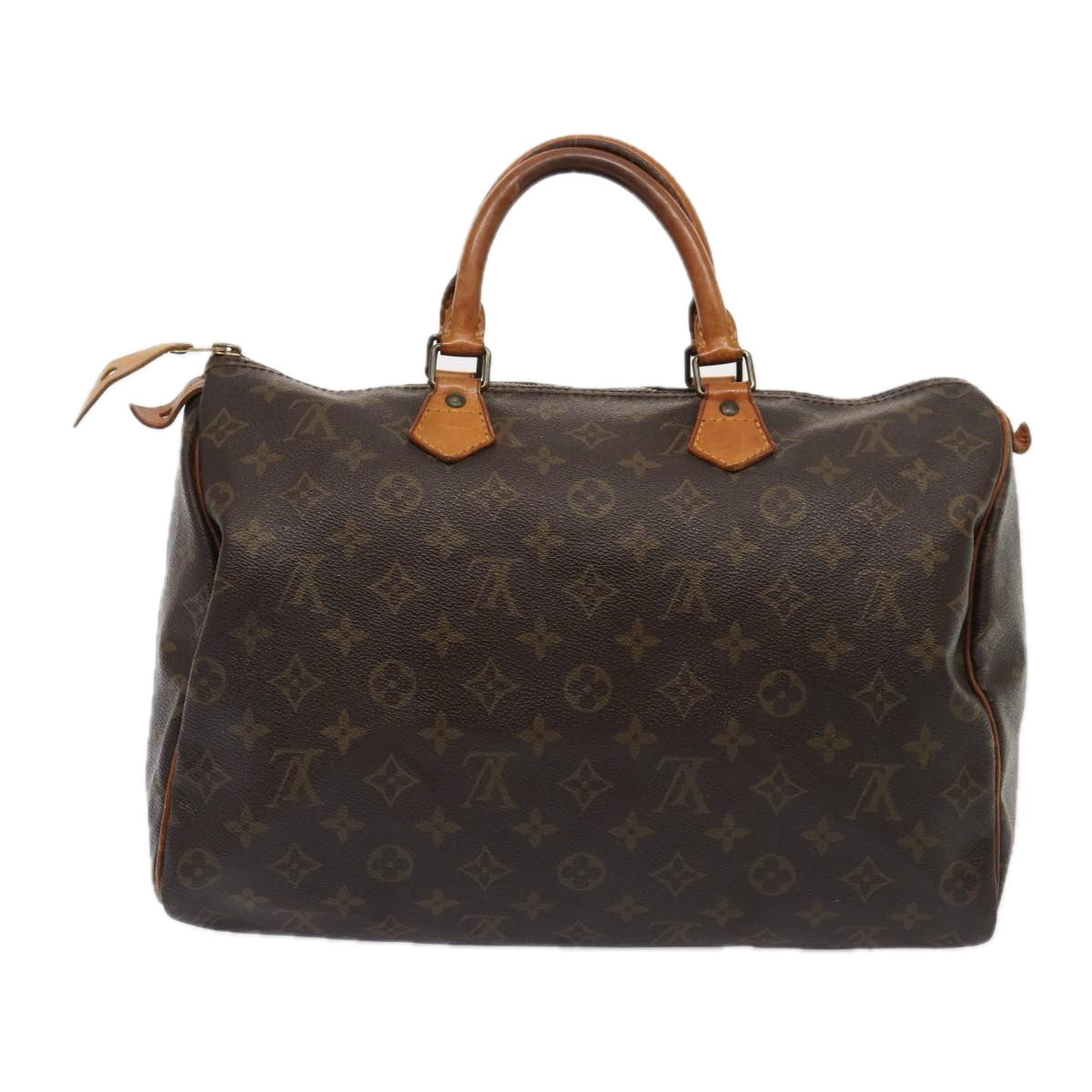 LOUIS VUITTON Monogram Speedy 35 Hand Bag M41524 LV Auth 84839