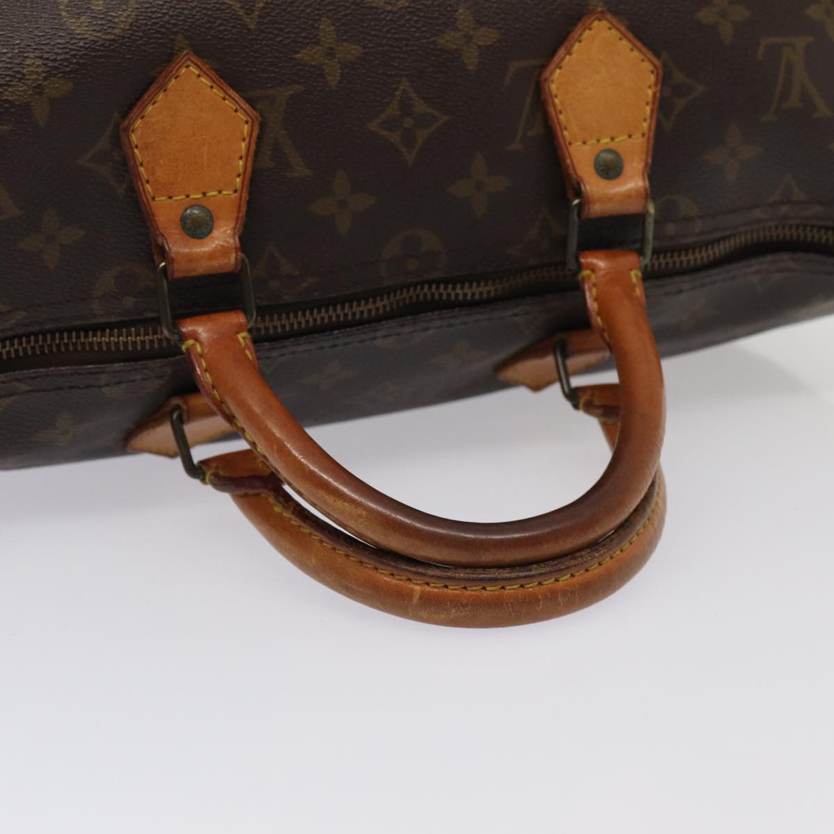 LOUIS VUITTON Monogram Speedy 35 Hand Bag M41524 LV Auth 84839