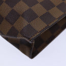 LOUIS VUITTON Damier Ebene Poche Toilette 26 Pouch N47543 LV Auth 84848-16