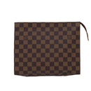 LOUIS VUITTON Damier Ebene Poche Toilette 26 Pouch N47543 LV Auth 84848-13