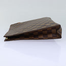 LOUIS VUITTON Damier Ebene Poche Toilette 26 Pouch N47543 LV Auth 84848-3