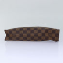 LOUIS VUITTON Damier Ebene Poche Toilette 26 Pouch N47543 LV Auth 84848-6