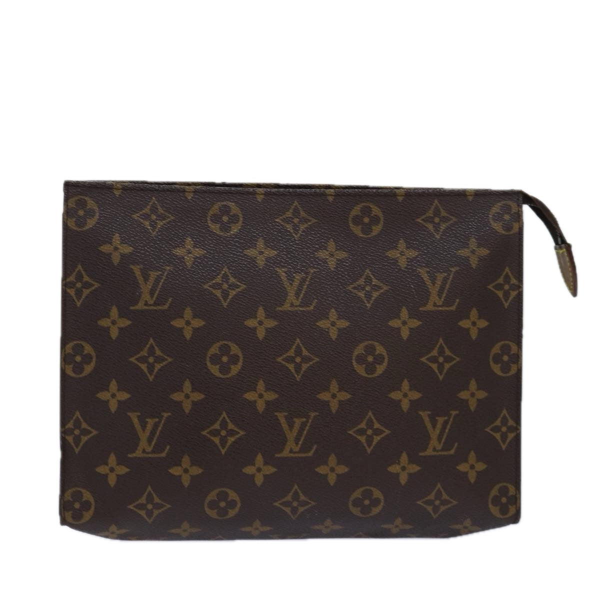 LOUIS VUITTON Monogram Poche Toilette 26 Pouch M47542 LV Auth 84849