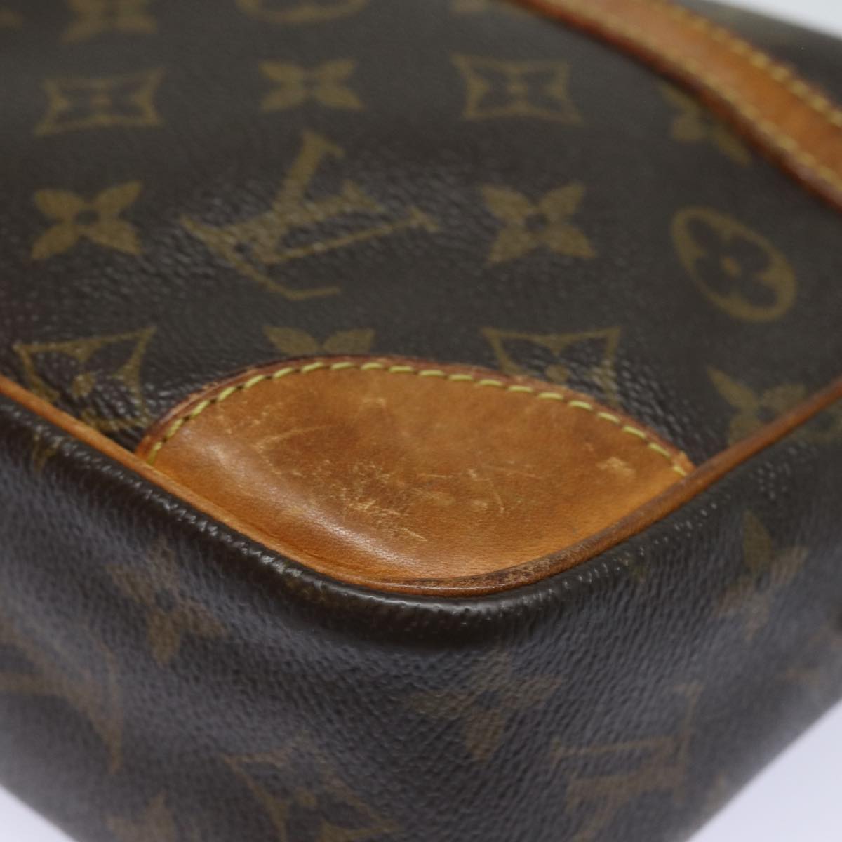 LOUIS VUITTON Monogram Compiegne 28 Clutch Bag M51845 LV Auth 84854