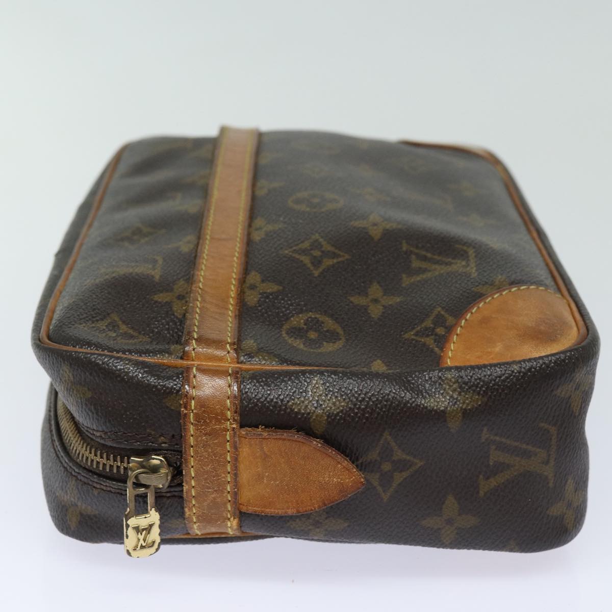 LOUIS VUITTON Monogram Compiegne 28 Clutch Bag M51845 LV Auth 84854