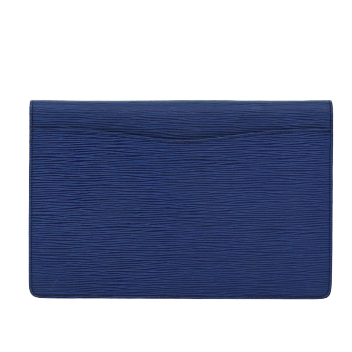 LOUIS VUITTON Epi Montaigne 27 Clutch Bag Blue M52655 LV Auth 84861 - 0