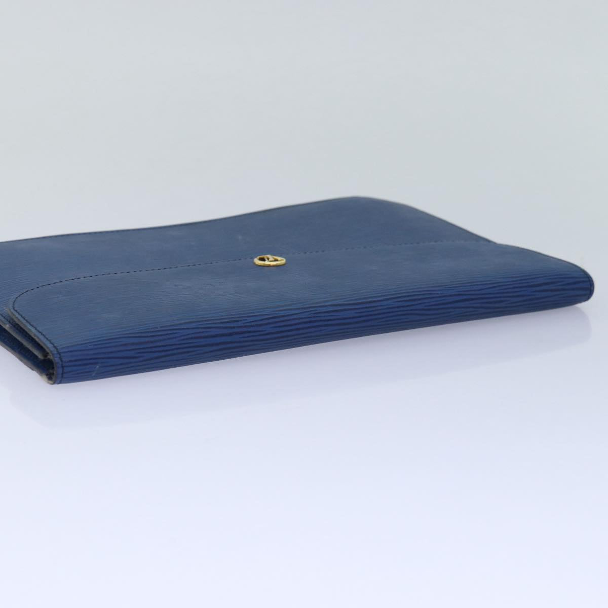 LOUIS VUITTON Epi Montaigne 27 Clutch Bag Blue M52655 LV Auth 84861