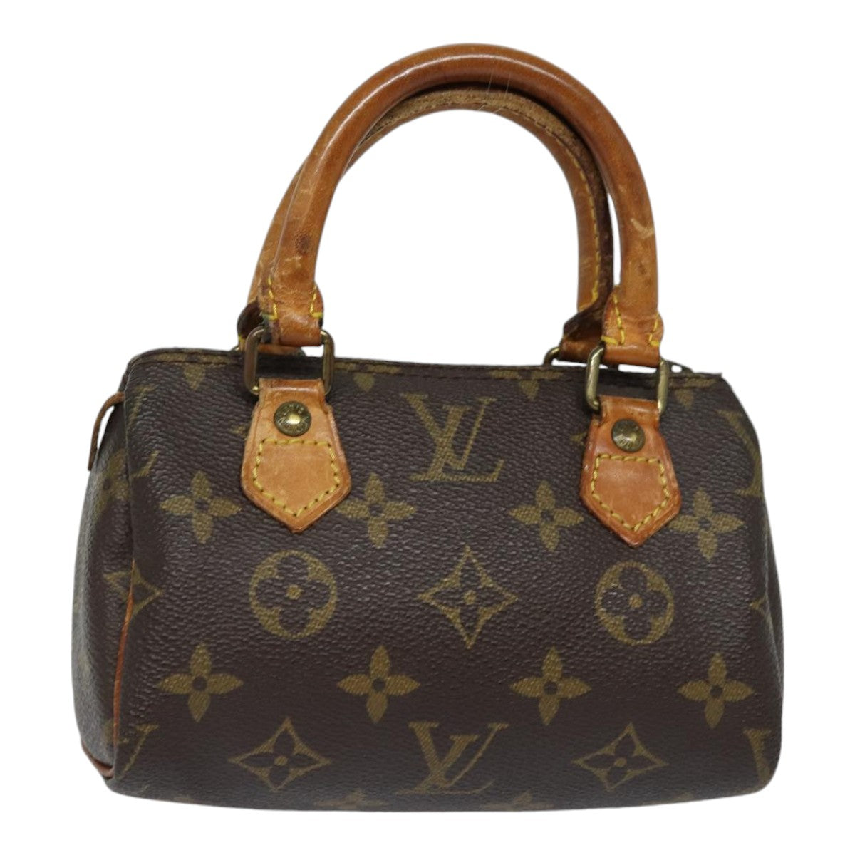 LOUIS VUITTON Monogram Mini Speedy Hand Bag M41534 LV Auth 84874