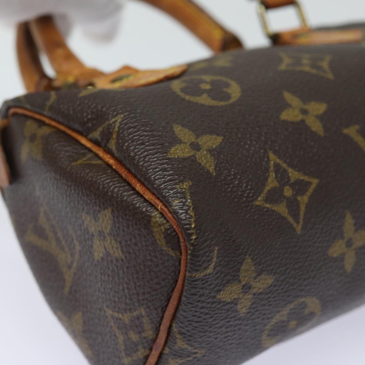 LOUIS VUITTON Monogram Mini Speedy Hand Bag M41534 LV Auth 84874