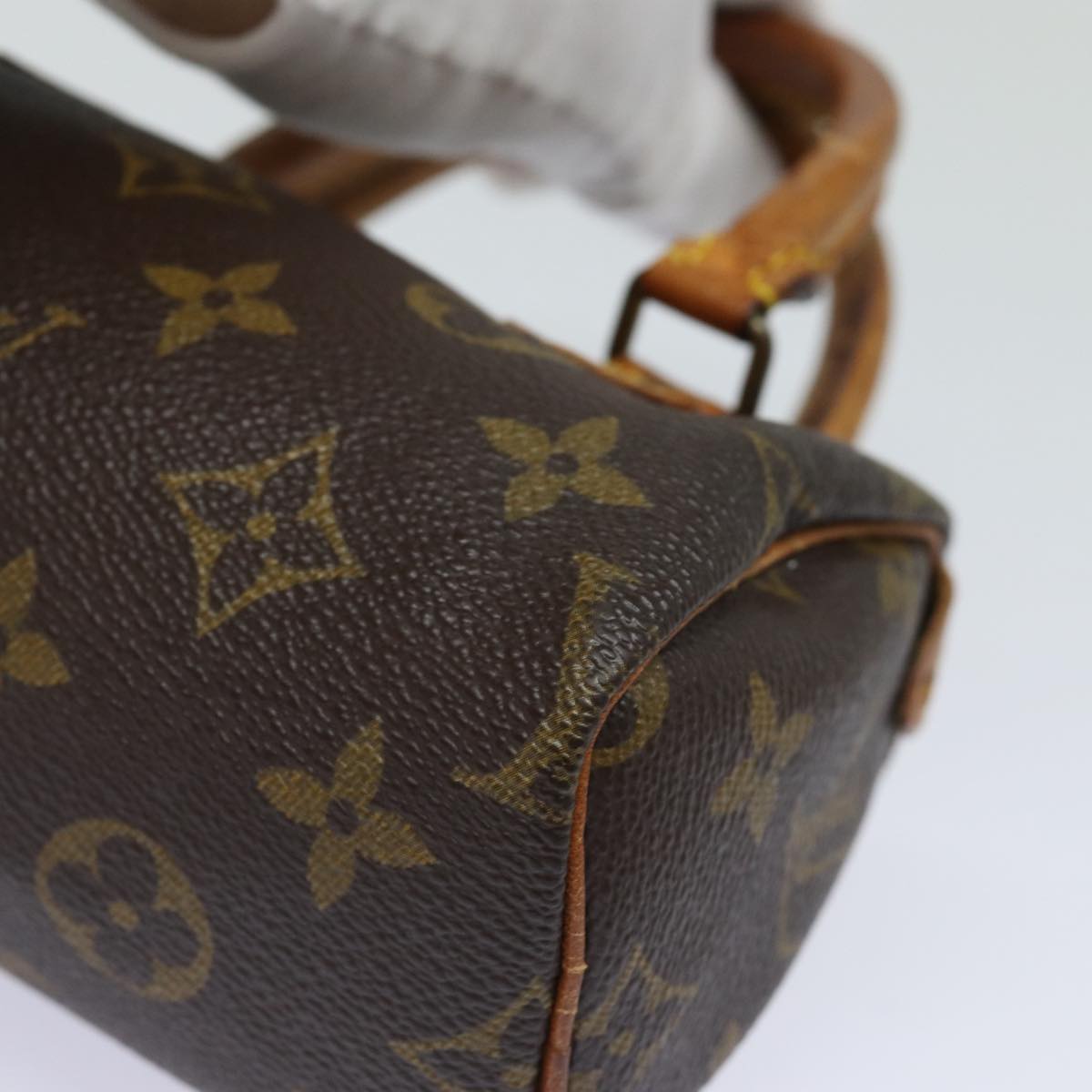 LOUIS VUITTON Monogram Mini Speedy Hand Bag M41534 LV Auth 84874