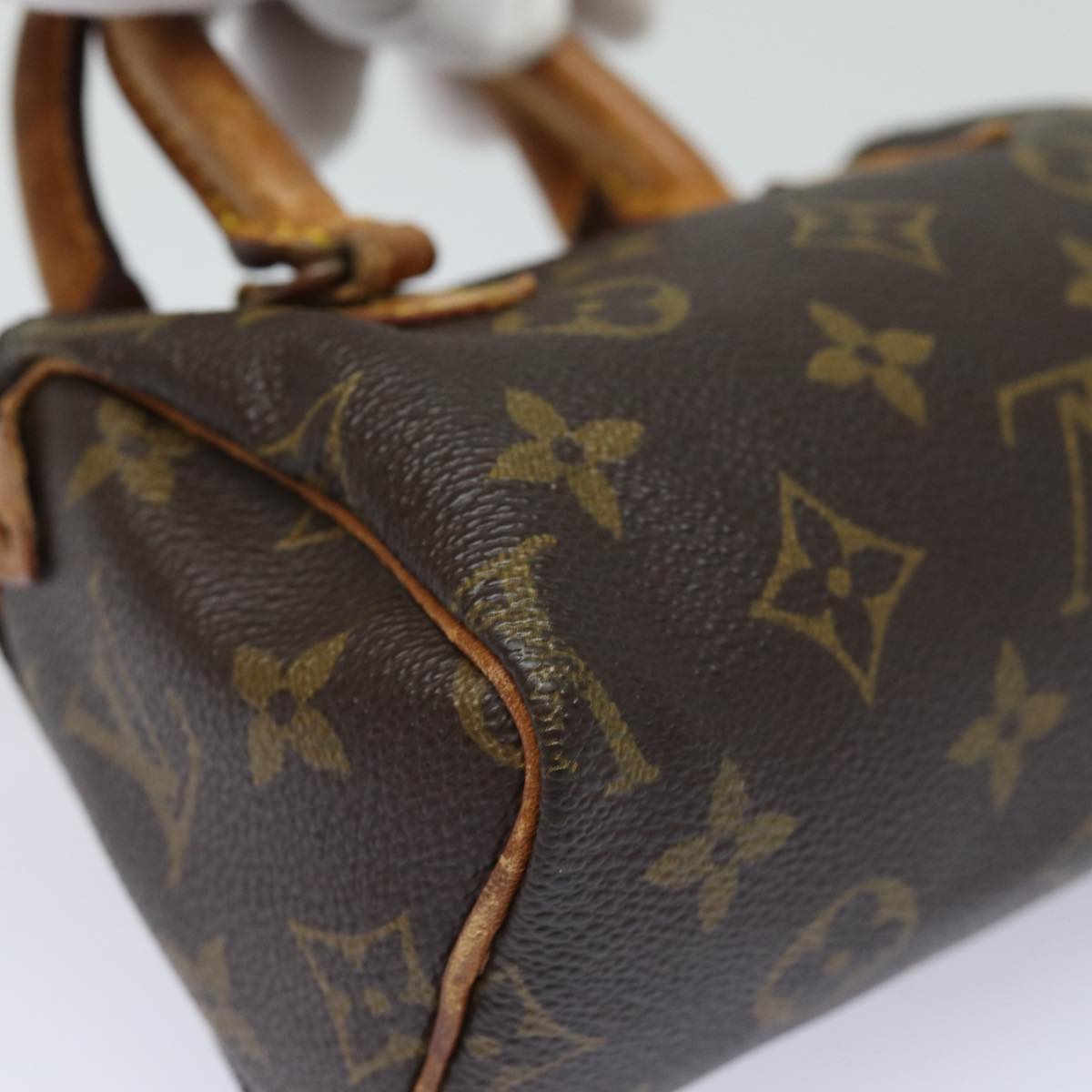 LOUIS VUITTON Monogram Mini Speedy Hand Bag M41534 LV Auth 84874