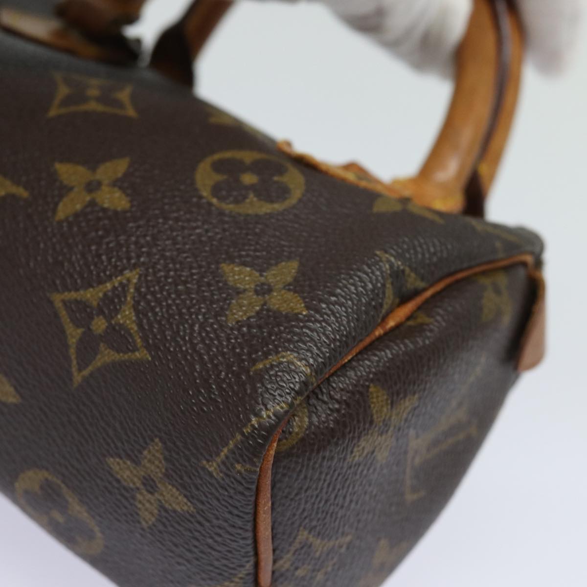 LOUIS VUITTON Monogram Mini Speedy Hand Bag M41534 LV Auth 84874