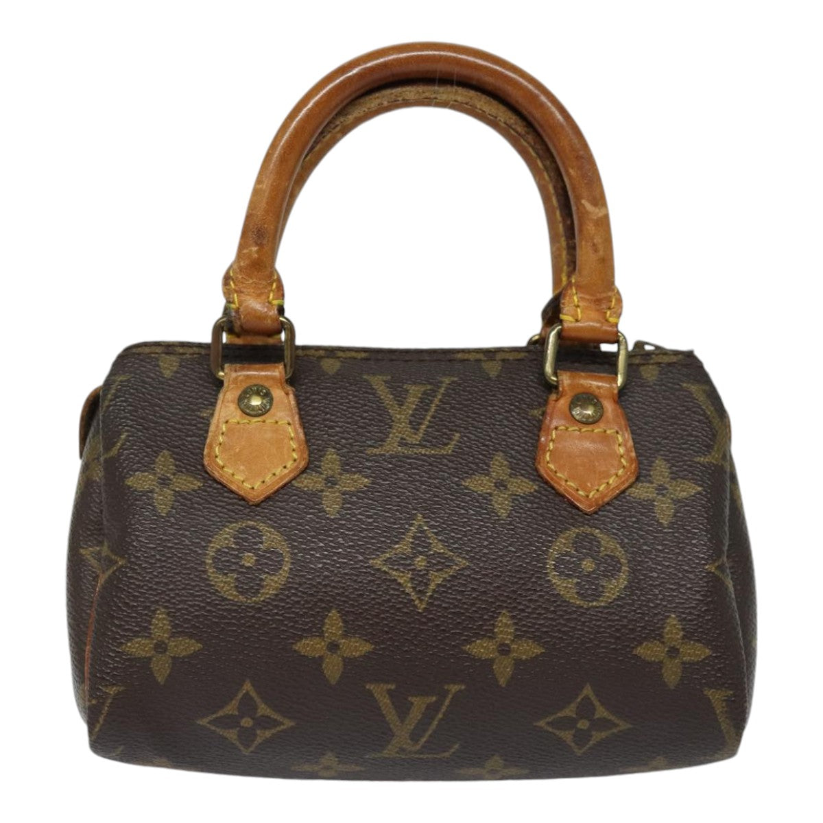 LOUIS VUITTON Monogram Mini Speedy Hand Bag M41534 LV Auth 84874