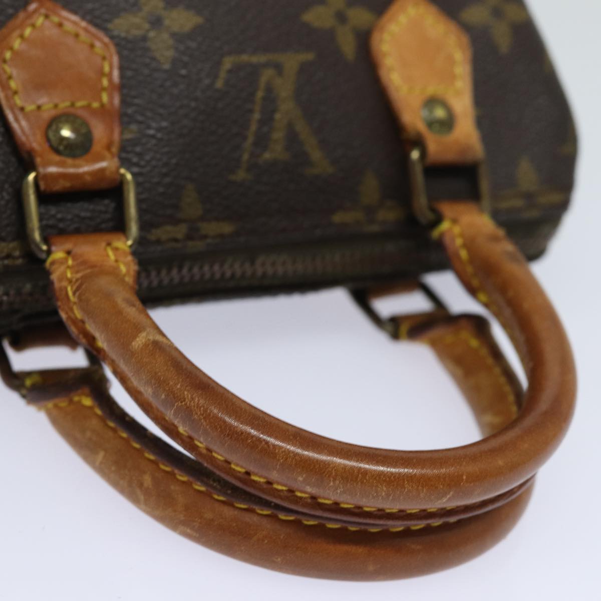 LOUIS VUITTON Monogram Mini Speedy Hand Bag M41534 LV Auth 84874