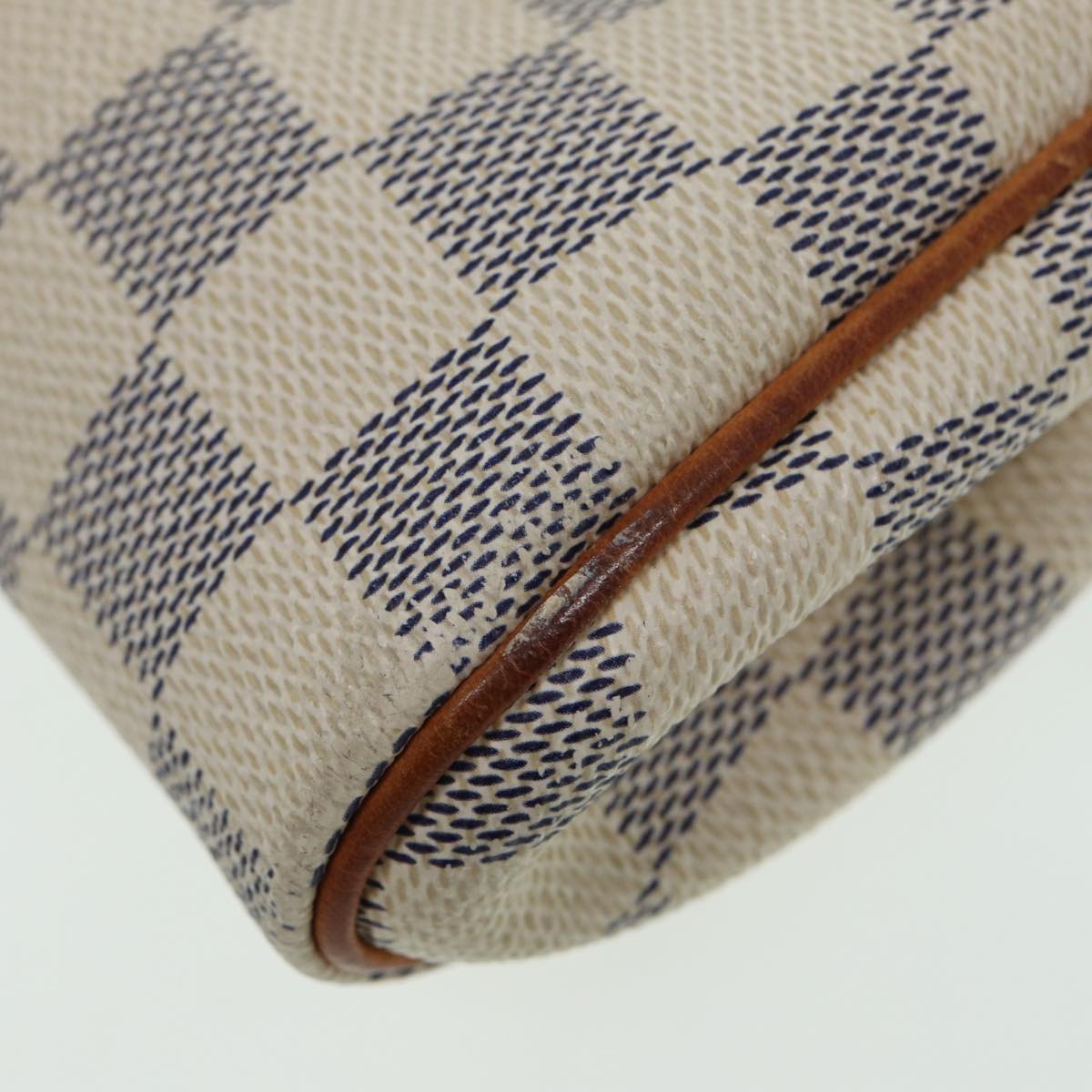 LOUIS VUITTON Damier Azur Eva Shoulder Bag 2way N55214 LV Auth 84875